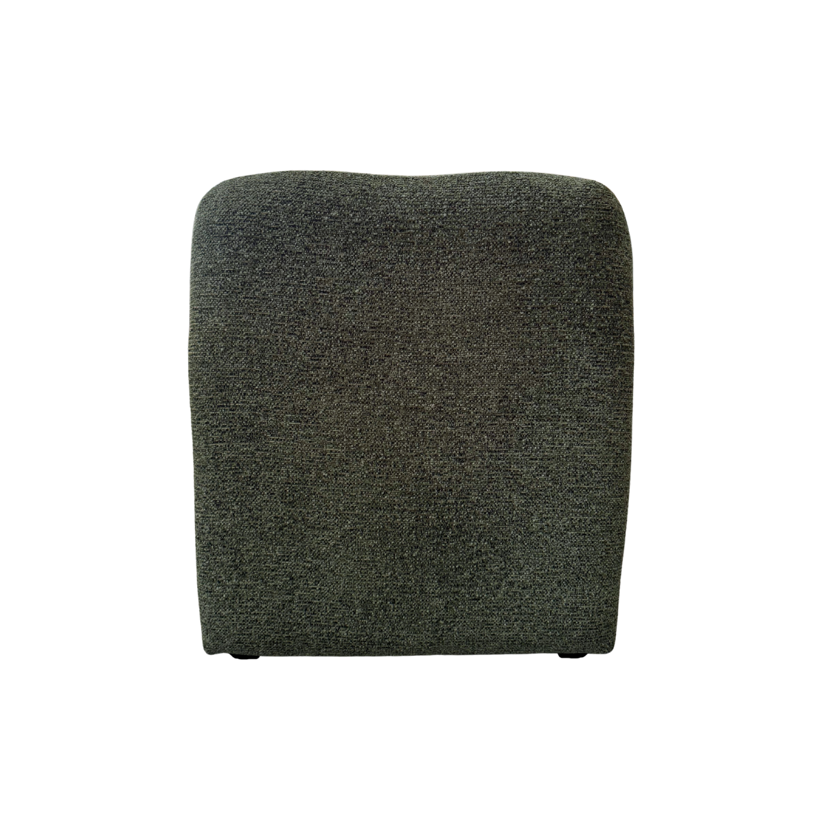 Fauteuil en tissu vert Ludovic