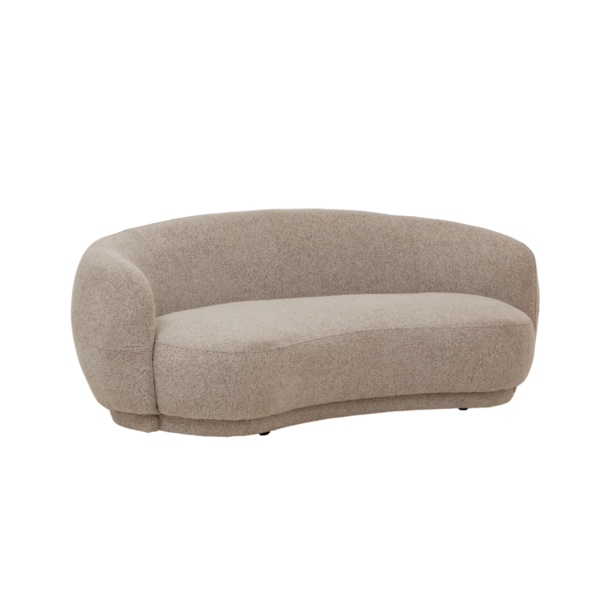 Canapé en tissu taupe chiné 3 places Maddy