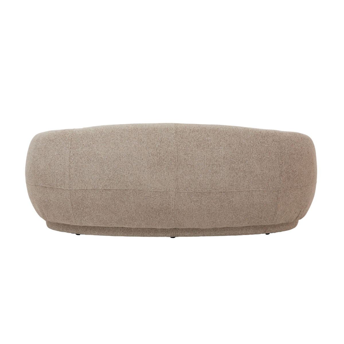 Canapé en tissu taupe chiné 3 places Maddy