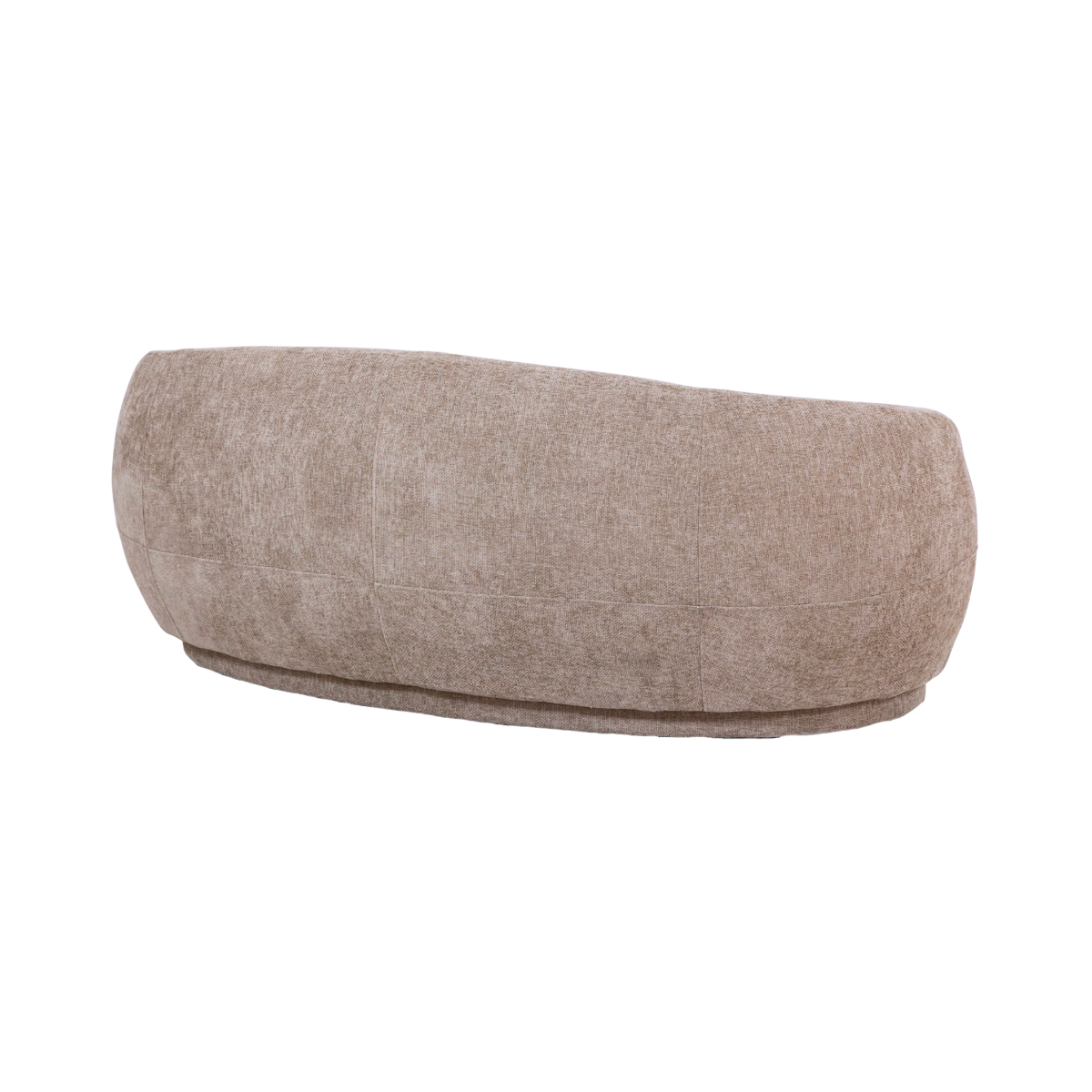 Canapé en tissu taupe chiné 3 places Maddy