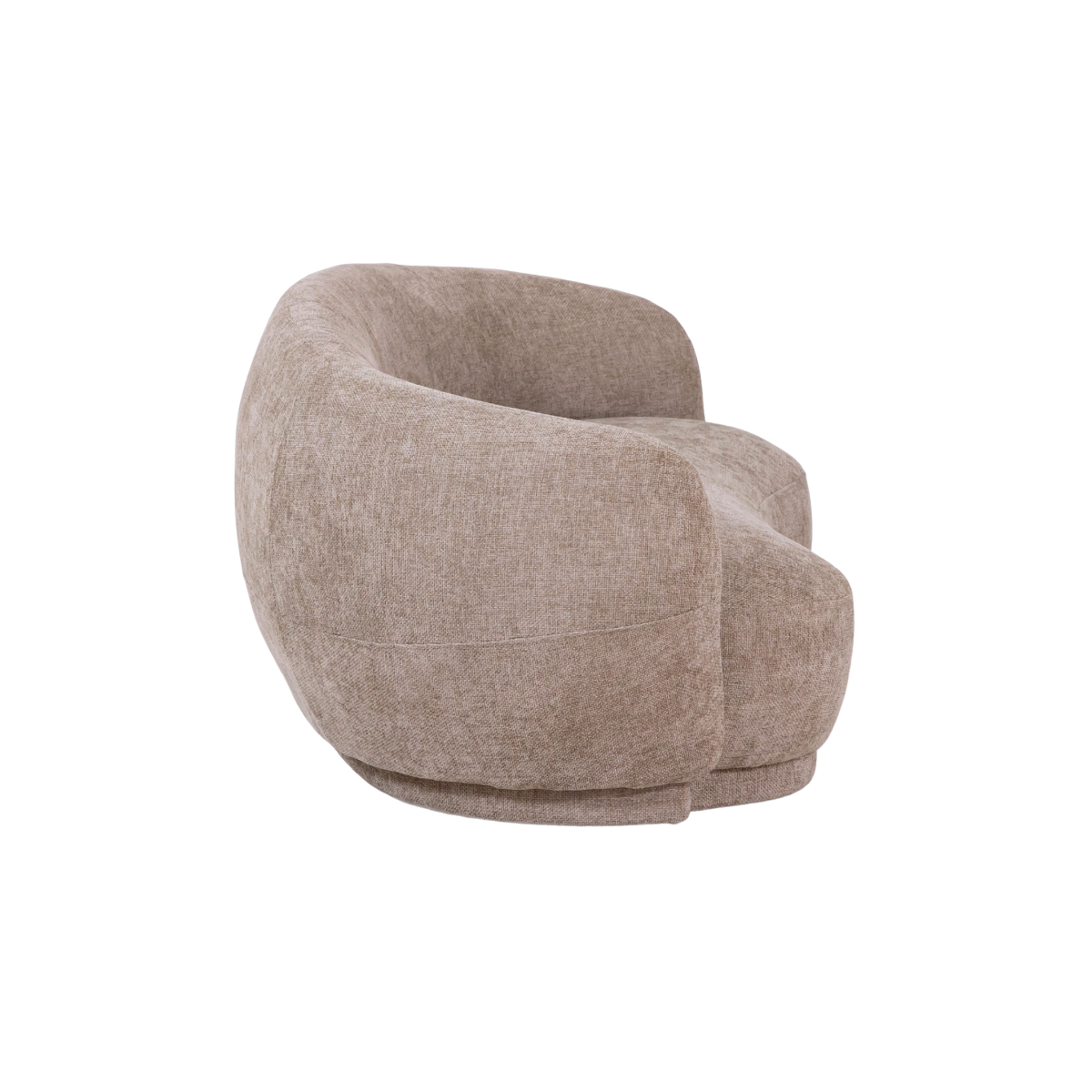 Canapé en tissu taupe chiné 3 places Maddy