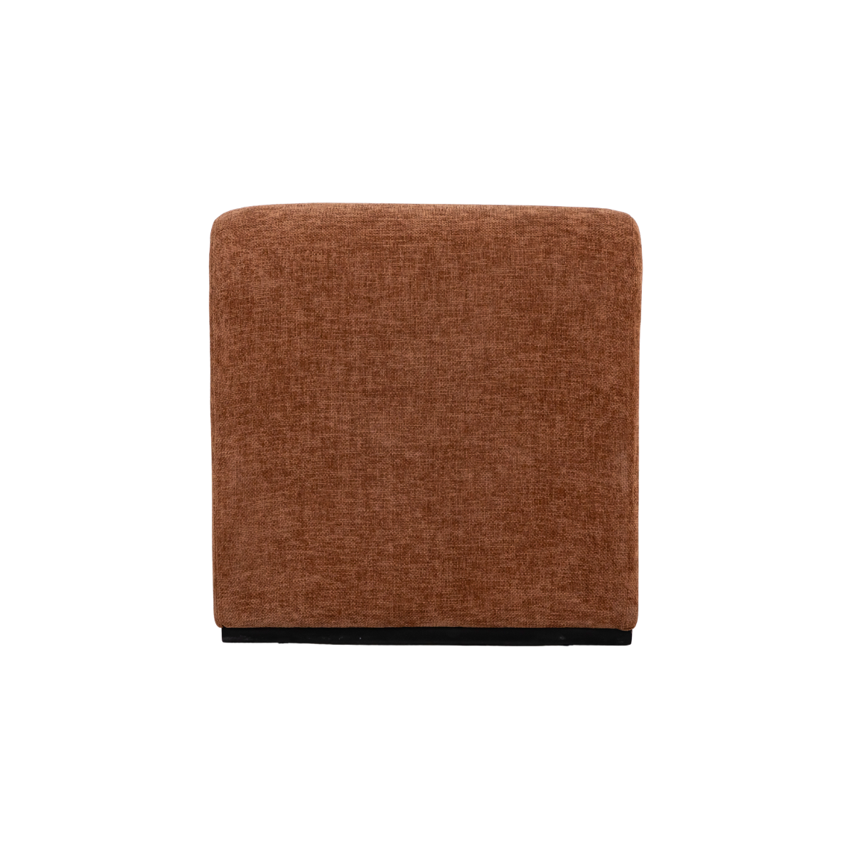 Fauteuil en tissu terracotta Ysera