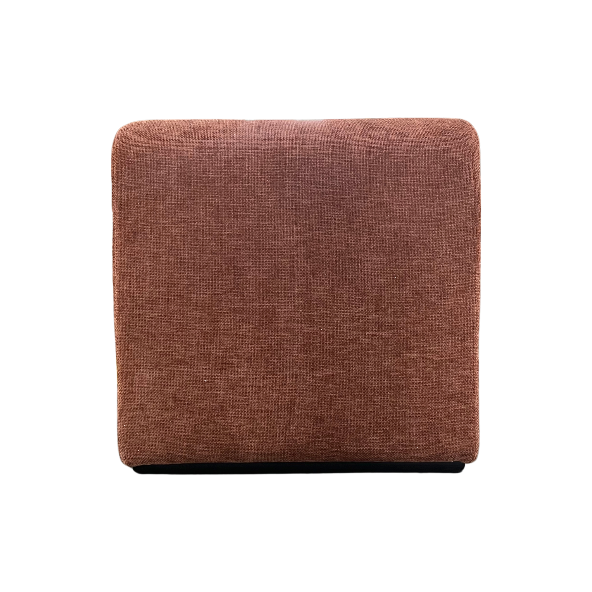 Fauteuil en tissu terracotta Ysera
