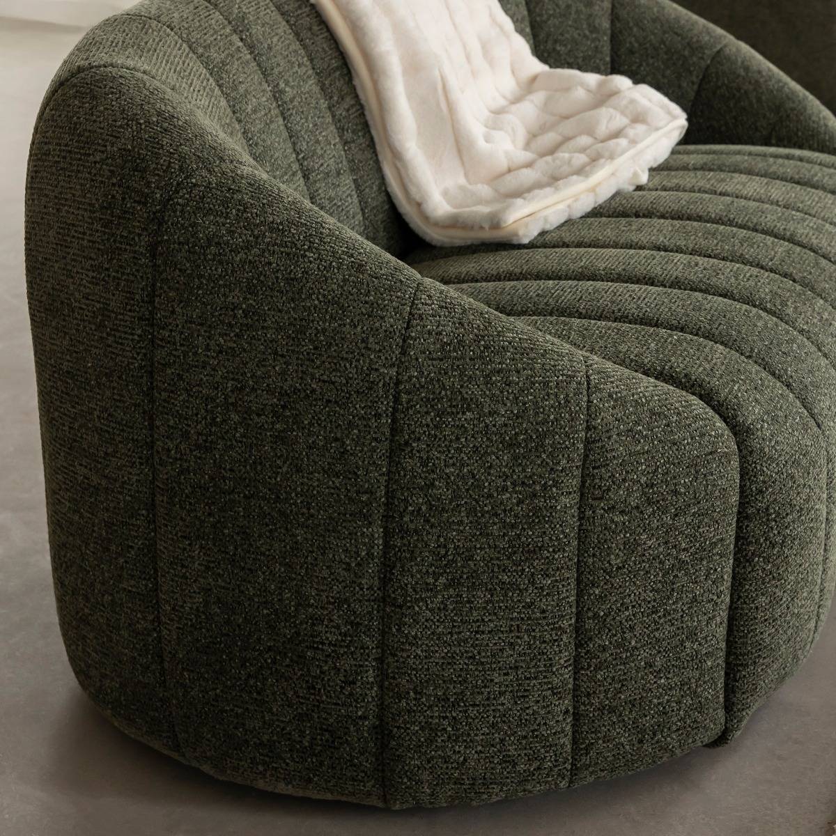 Canapé en tissu vert Axel