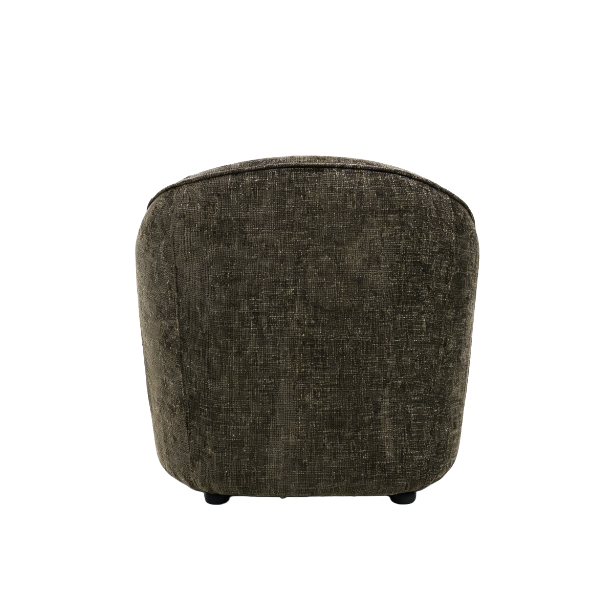 Fauteuil en tissu marron chocolat Travis