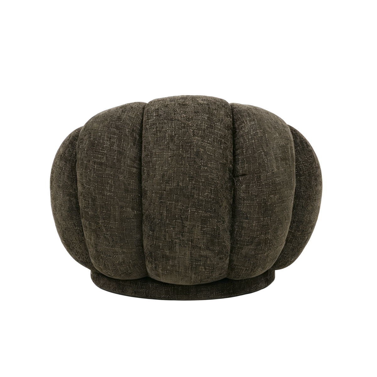 Fauteuil nuage en tissu marron chocolat Héléna