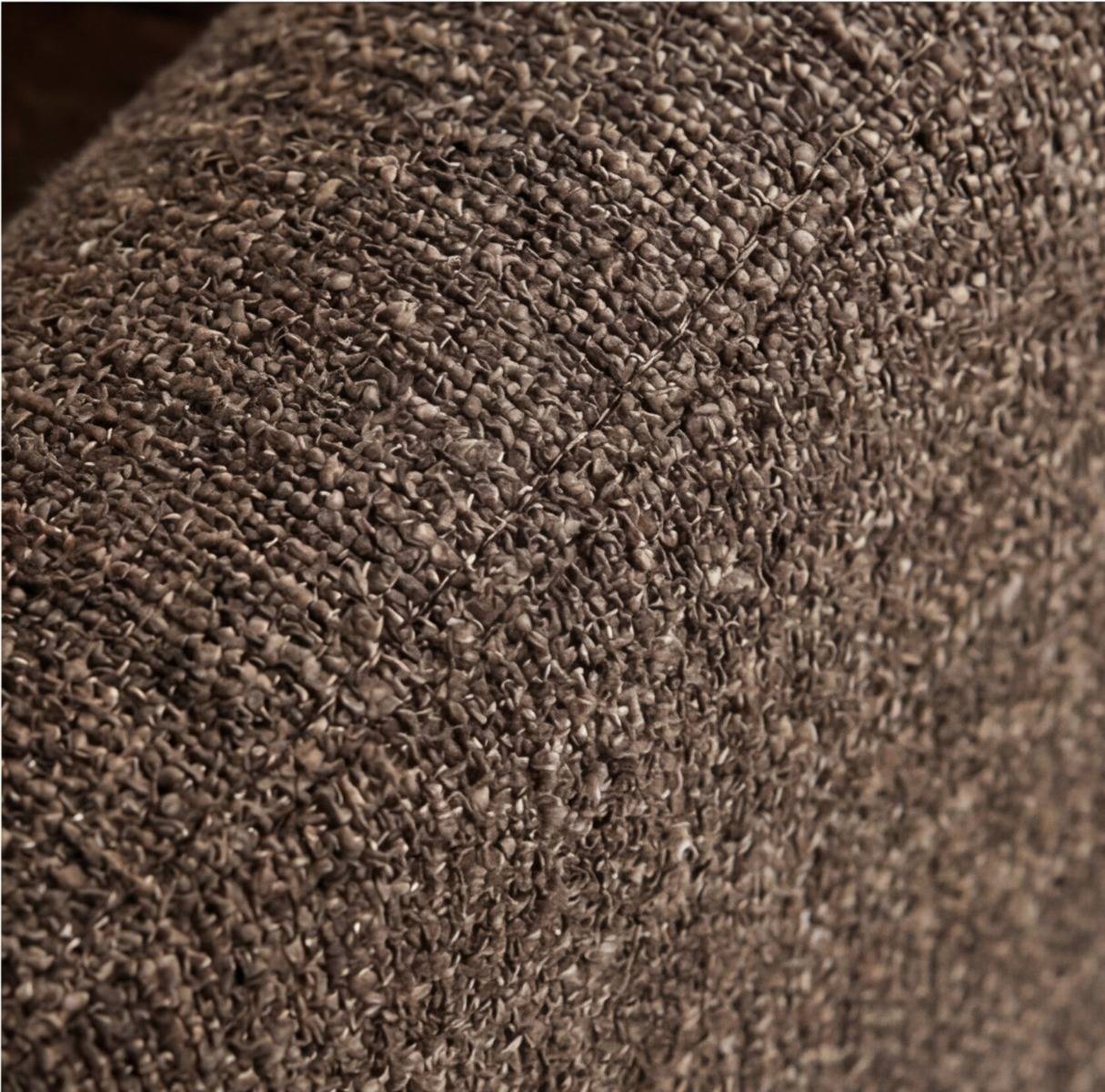 Fauteuil confort en tissu marron Théa