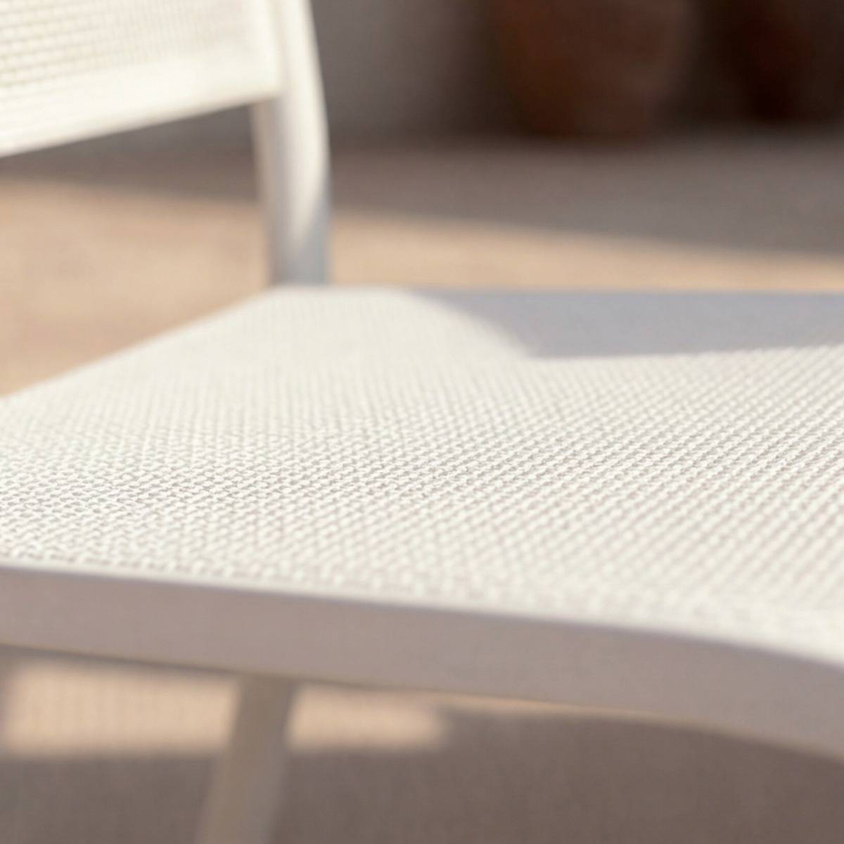 Chaise de jardin blanche Ilona (lot de 2)