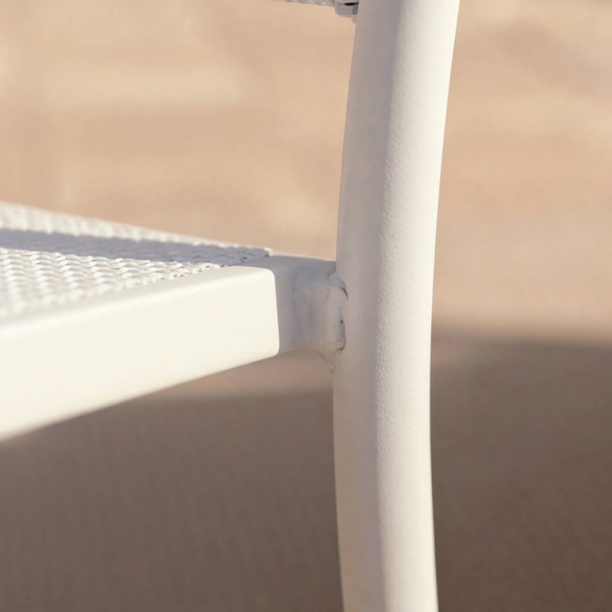 Chaise de jardin blanche Ilona (lot de 2)