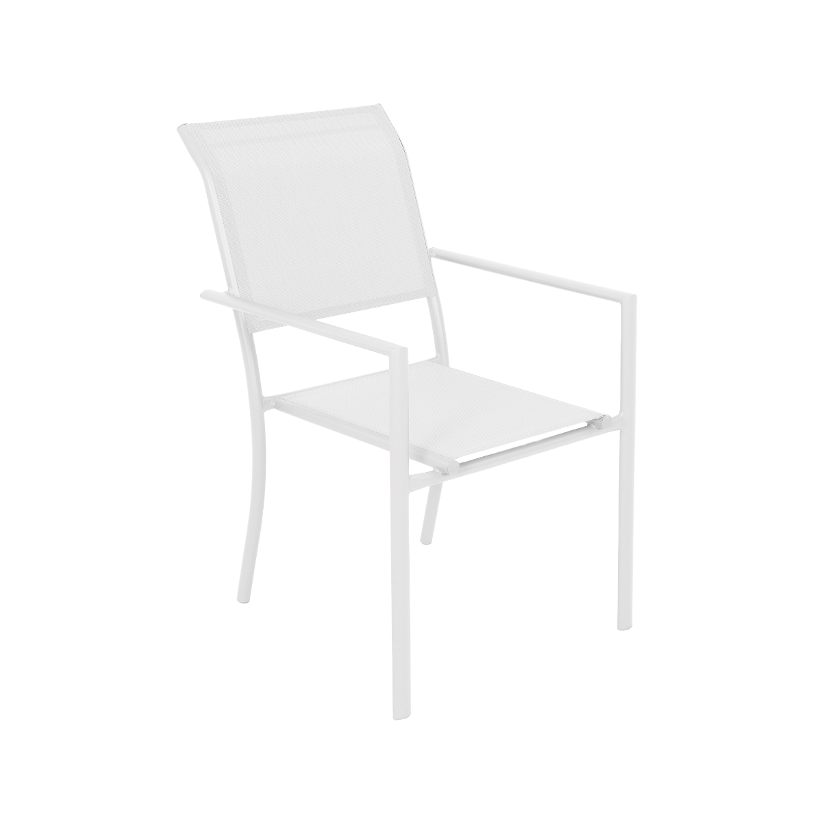 Chaise de jardin blanche Ilona (lot de 2)