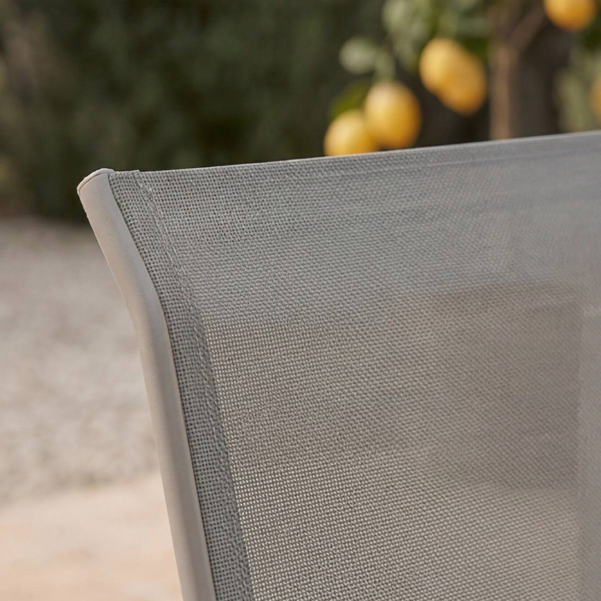 Chaise de jardin taupe Ilona (lot de 2)