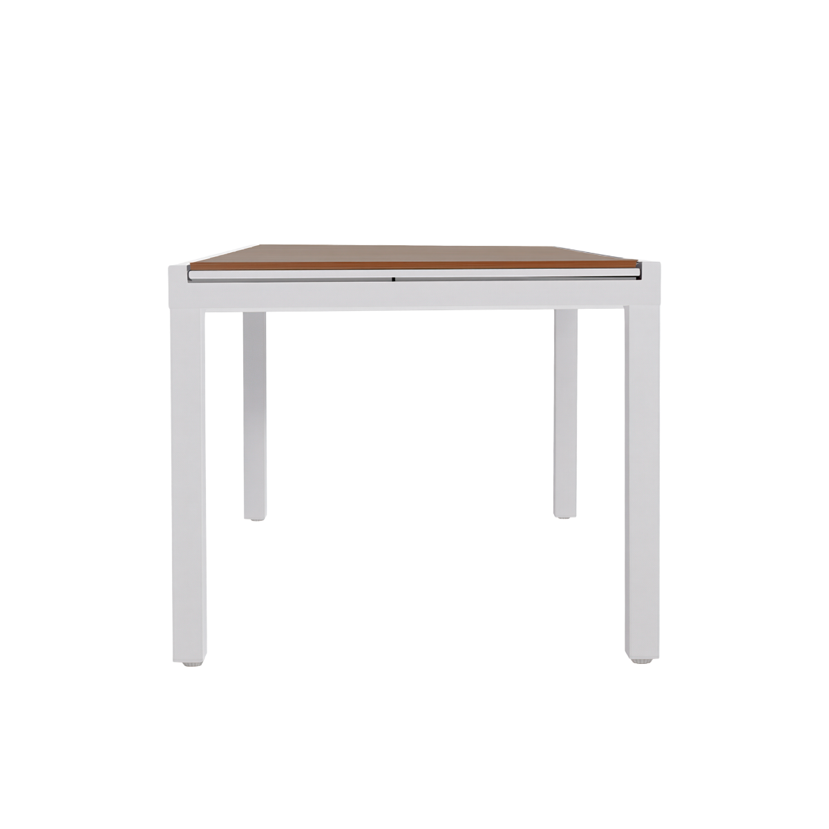 Table de jardin blanche en aluminium Ayden
