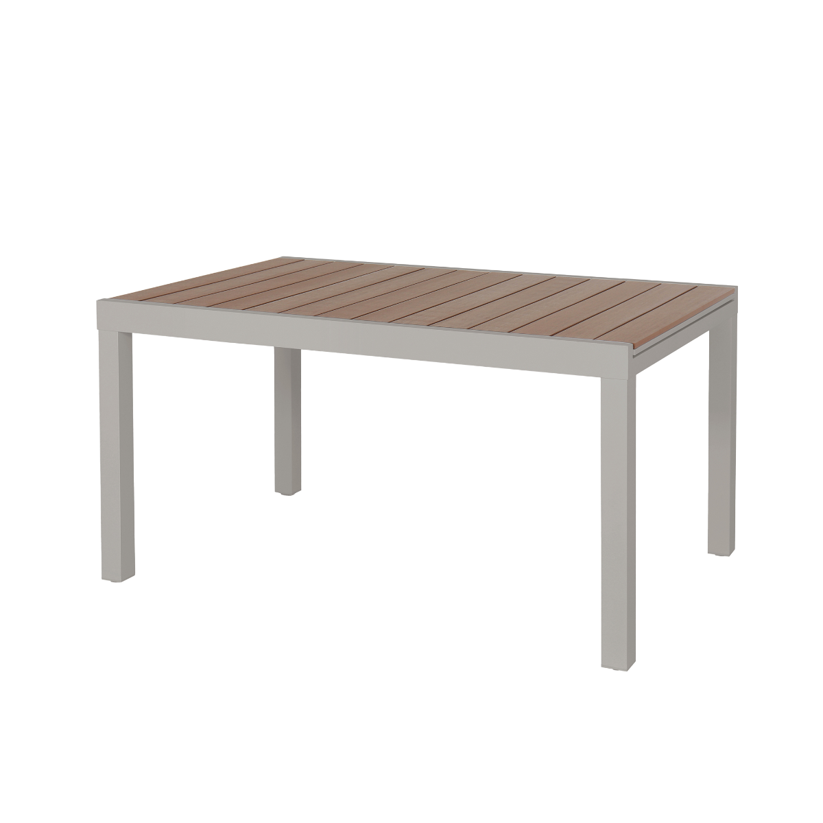 Table de jardin taupe en aluminium Ayden