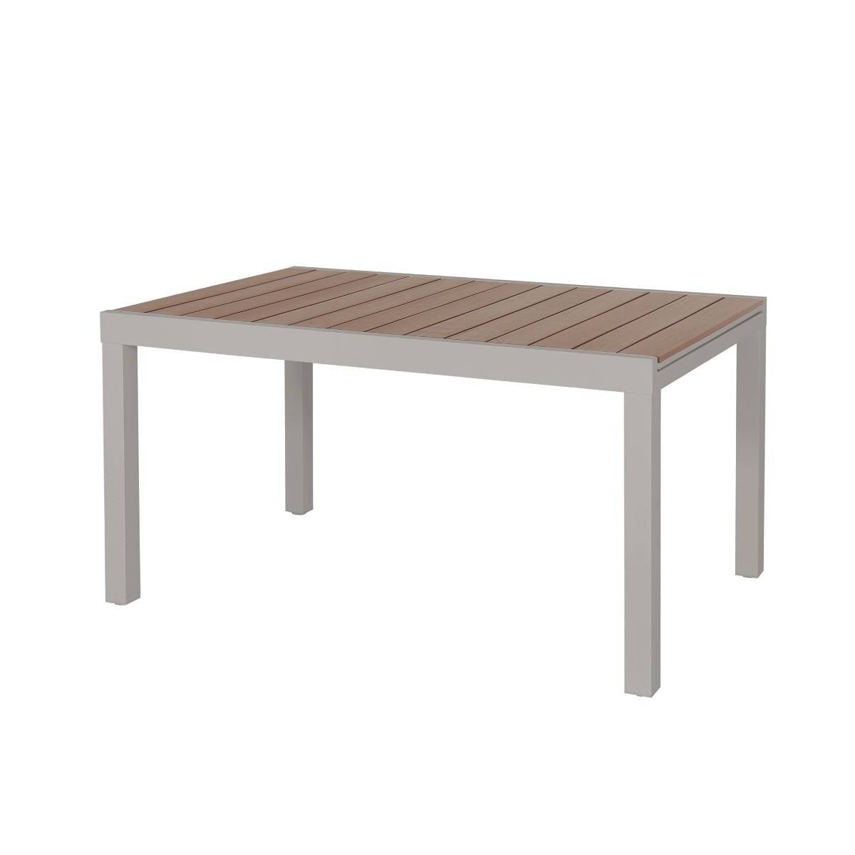 Table de jardin taupe en aluminium Ayden