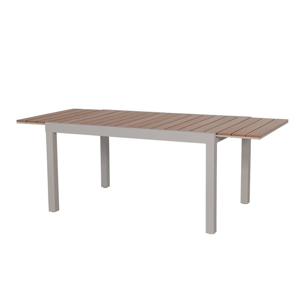 Table de jardin taupe en aluminium Ayden