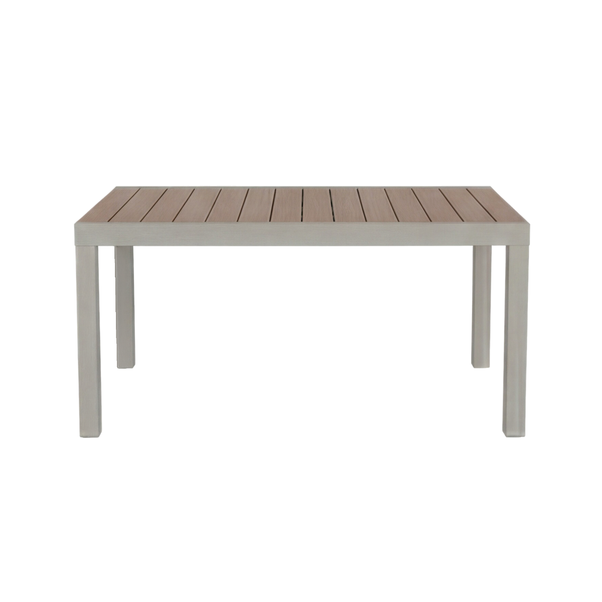 Table de jardin taupe en aluminium Ayden