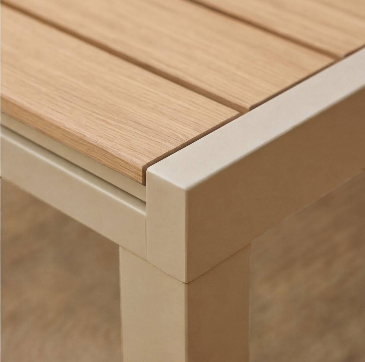 Table de jardin taupe en aluminium Ayden