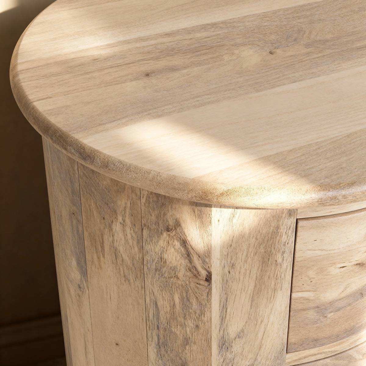 Table de chevet en bois de manguier Maëva