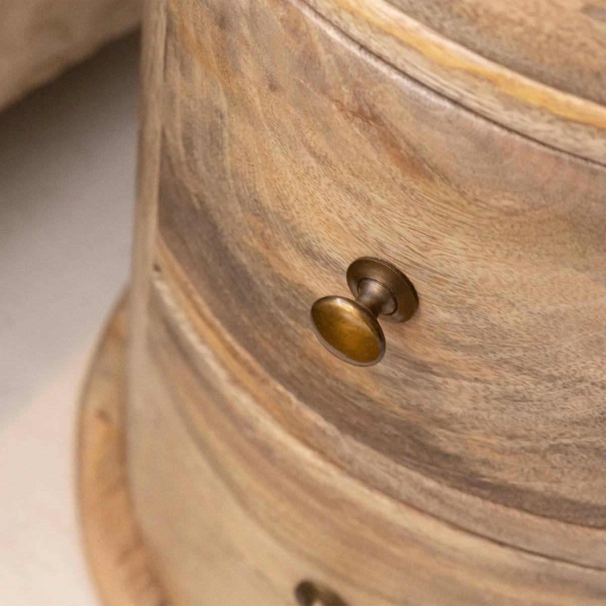 Table de chevet en bois de manguier Maëva