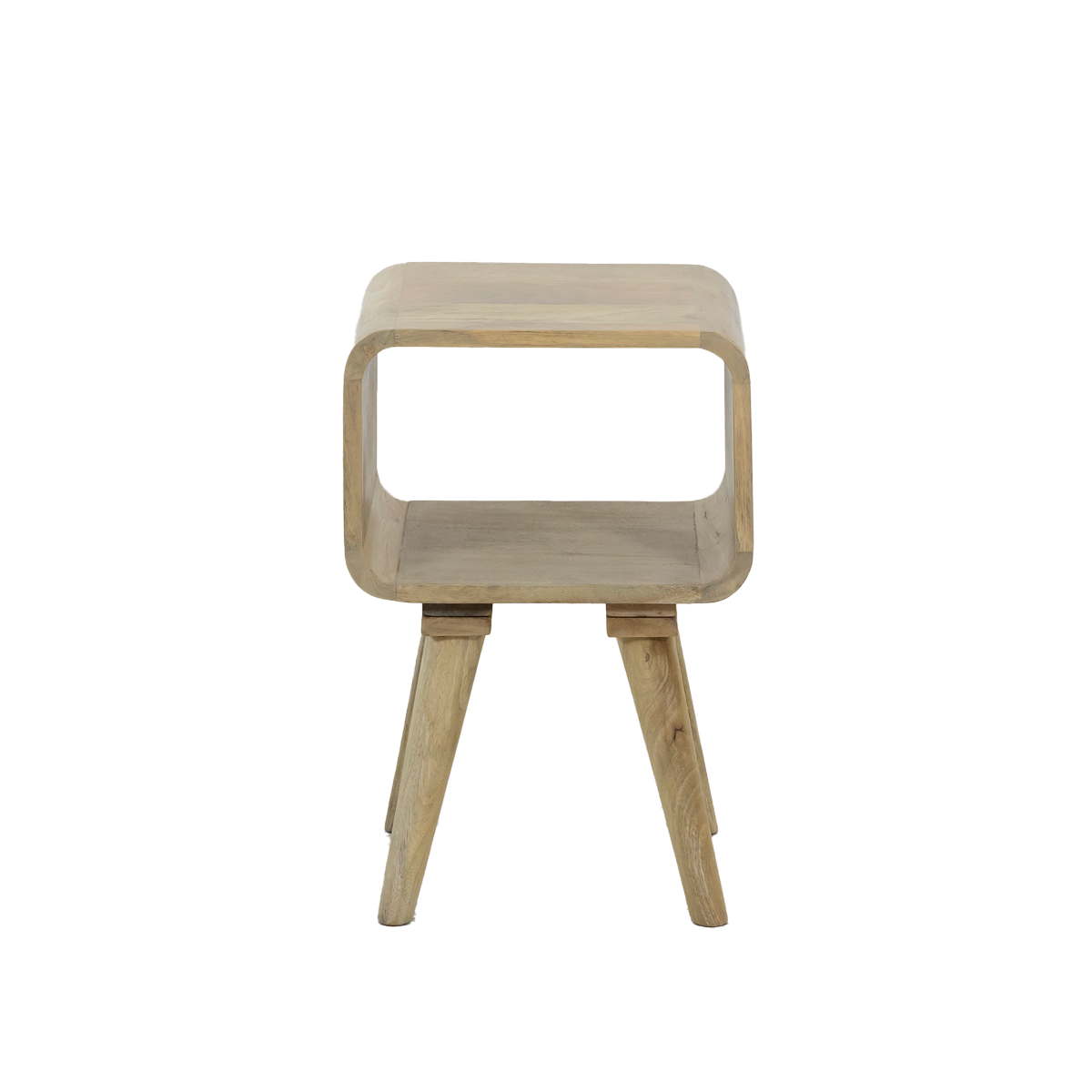 Table de chevet avec niche en bois de manguier Maëva