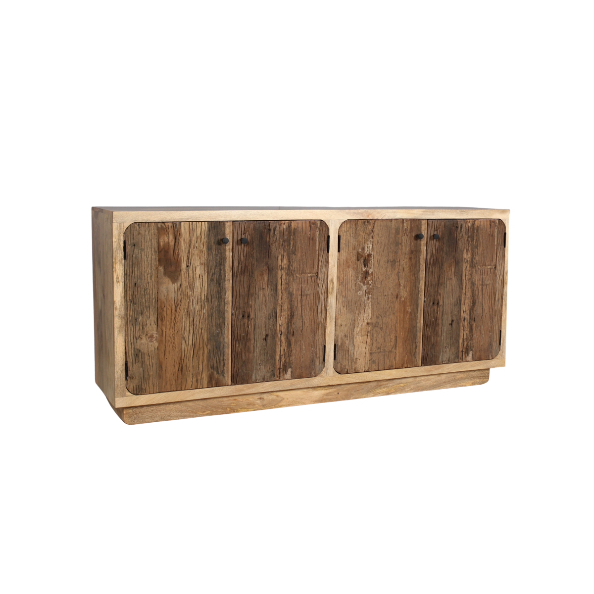 Meuble sous vasque en bois de manguier et en bois recyclé Barry