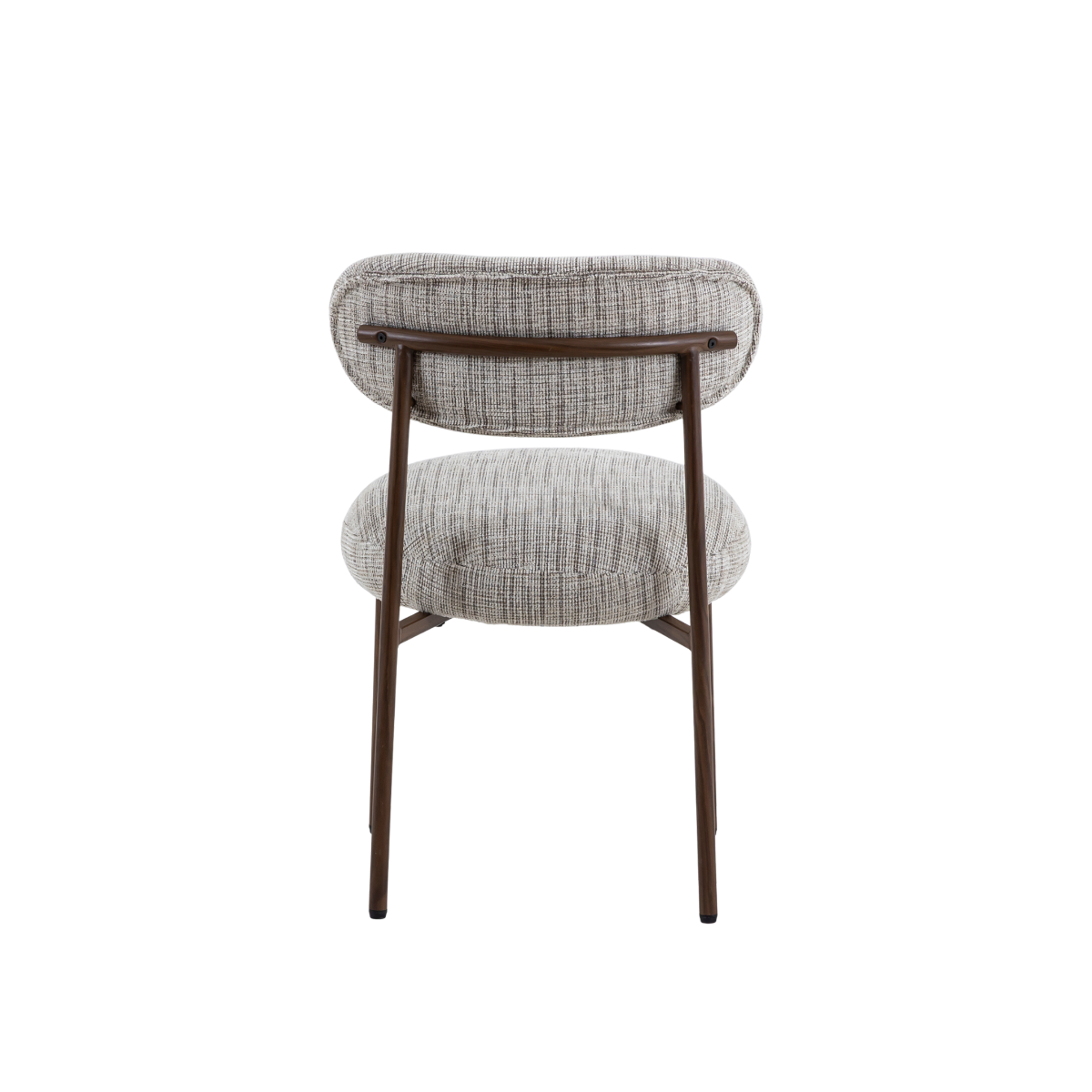 Chaise en triplex et tissu gris foncé Kanoa (lot de 2)