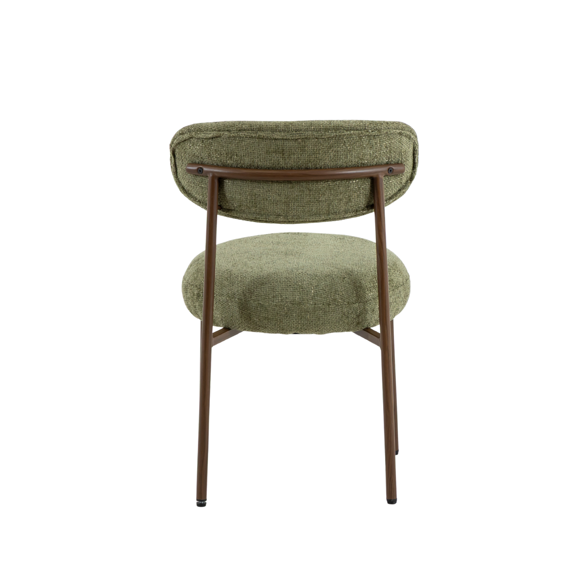 Chaise en triplex et tissu vert Kanoa (lot de 2)