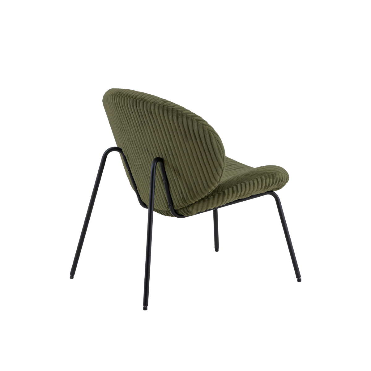 Fauteuil en velours vert Dorian