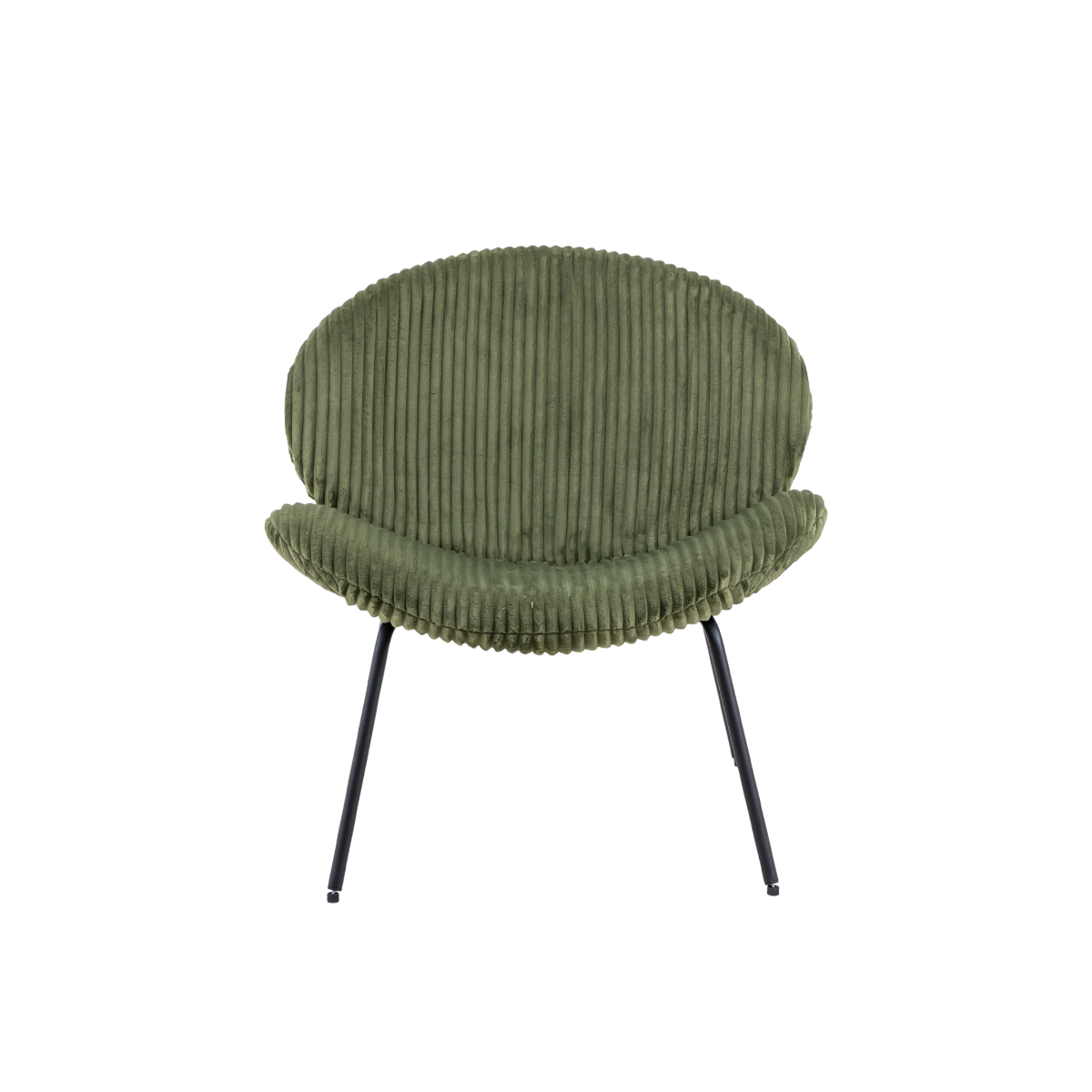Fauteuil en velours vert Kanoa