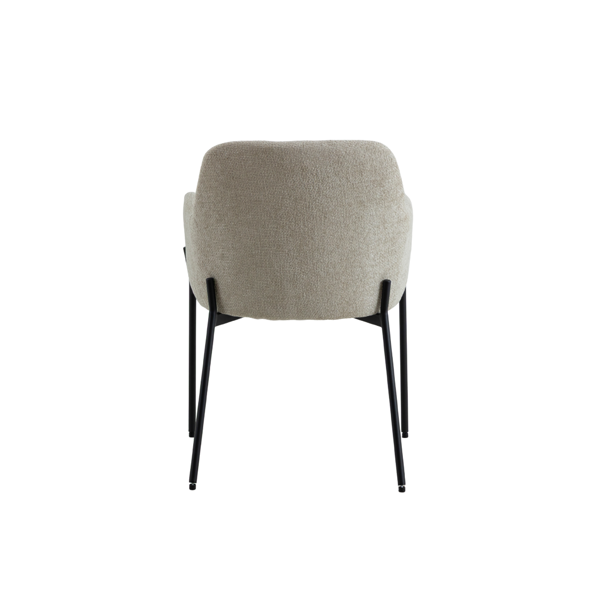 Fauteuil en tissu écru Kanoa (lot de 2)