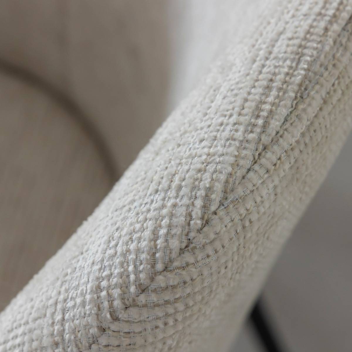 Fauteuil en tissu gris clair Kanoa (lot de 2)