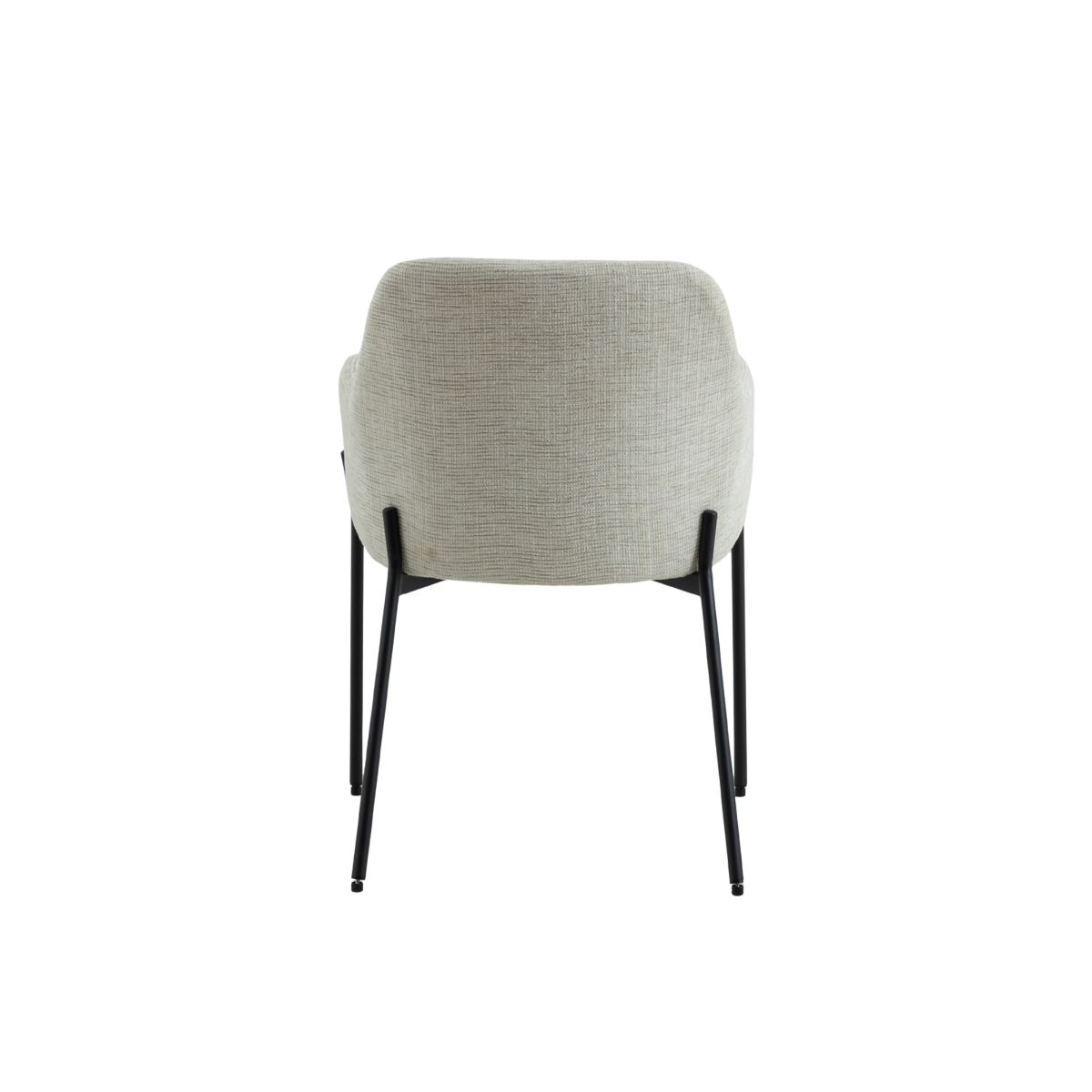Fauteuil en tissu gris clair Kanoa (lot de 2)