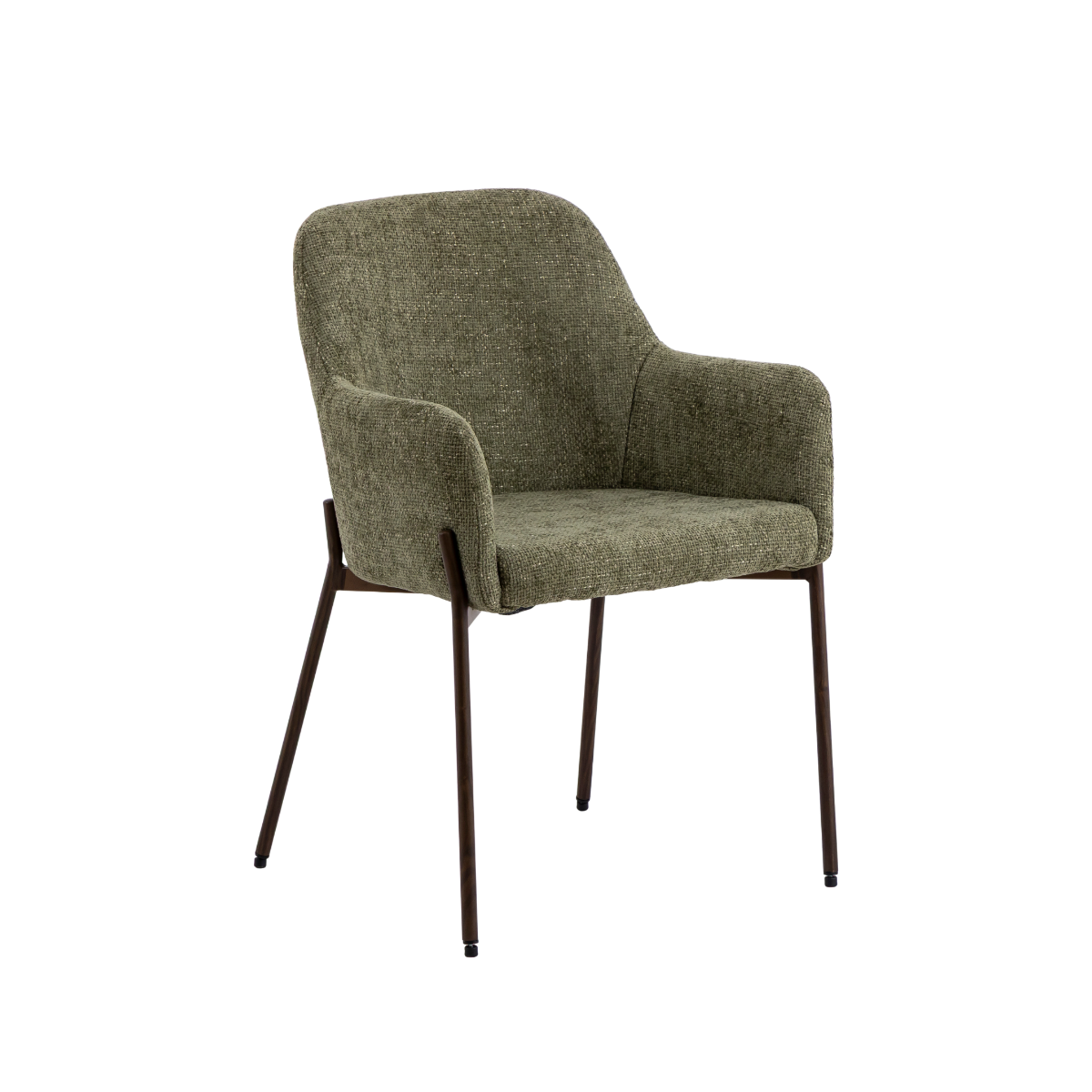 Fauteuil en tissu vert Kanoa (lot de 2)