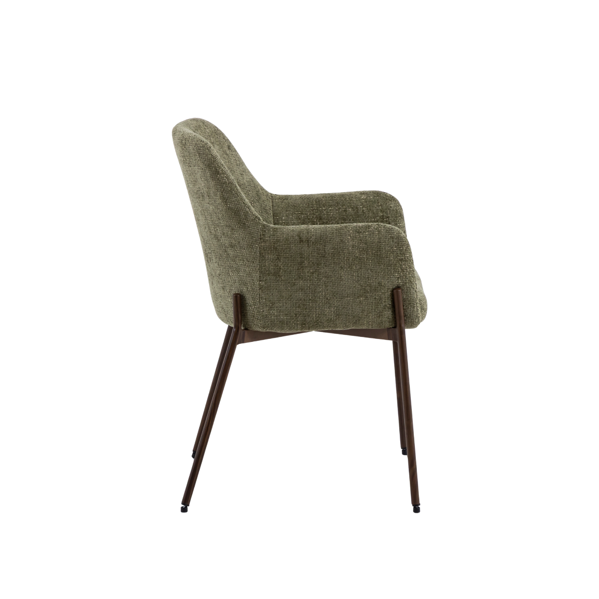 Fauteuil en tissu vert Kanoa (lot de 2)