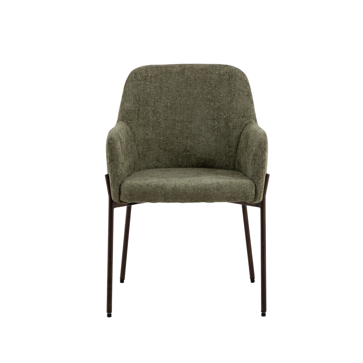 Fauteuil en tissu vert Kanoa (lot de 2)