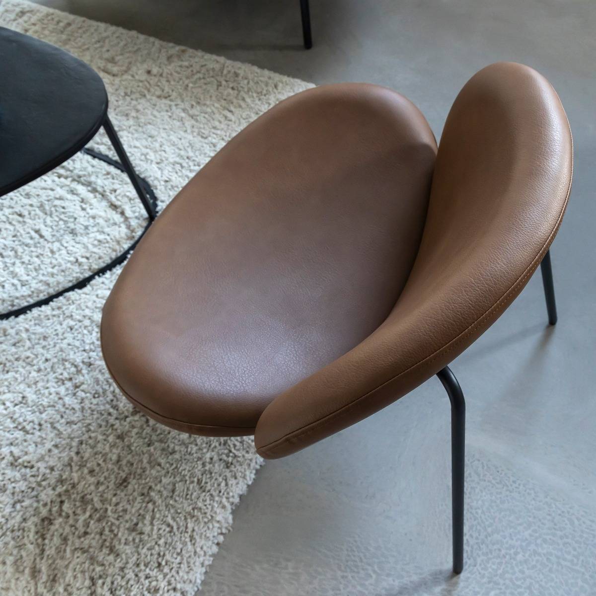 Fauteuil en simili-cuir Dorian