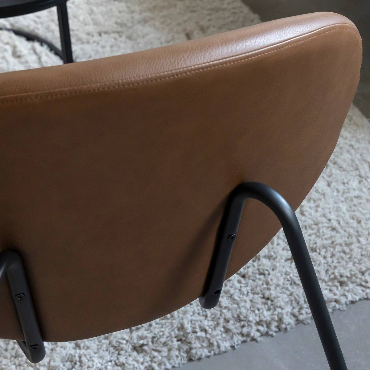 Fauteuil en simili-cuir Dorian