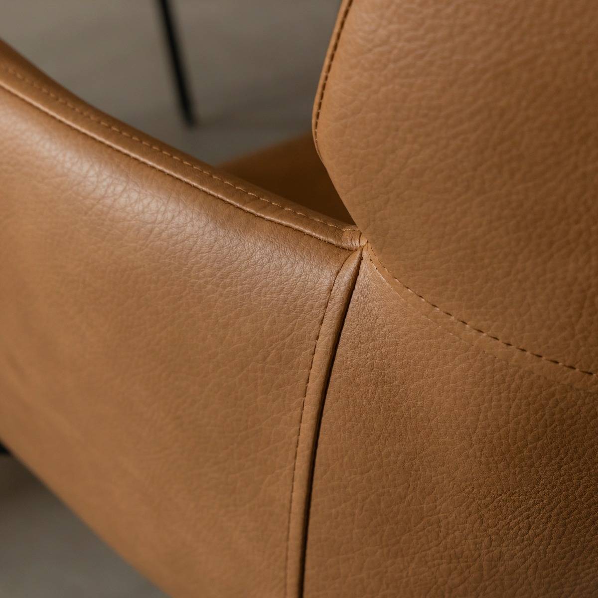 Fauteuil en simili-cuir Valentin (lot de 2)