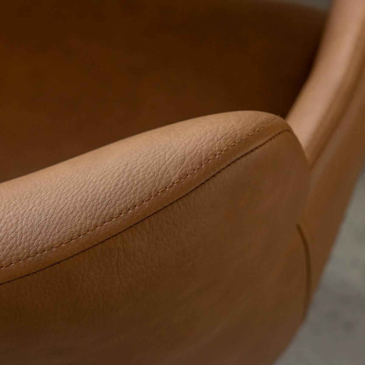 Fauteuil en simili-cuir Valentin (lot de 2)