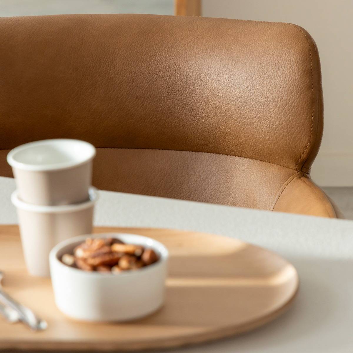 Fauteuil en simili-cuir Valentin (lot de 2)