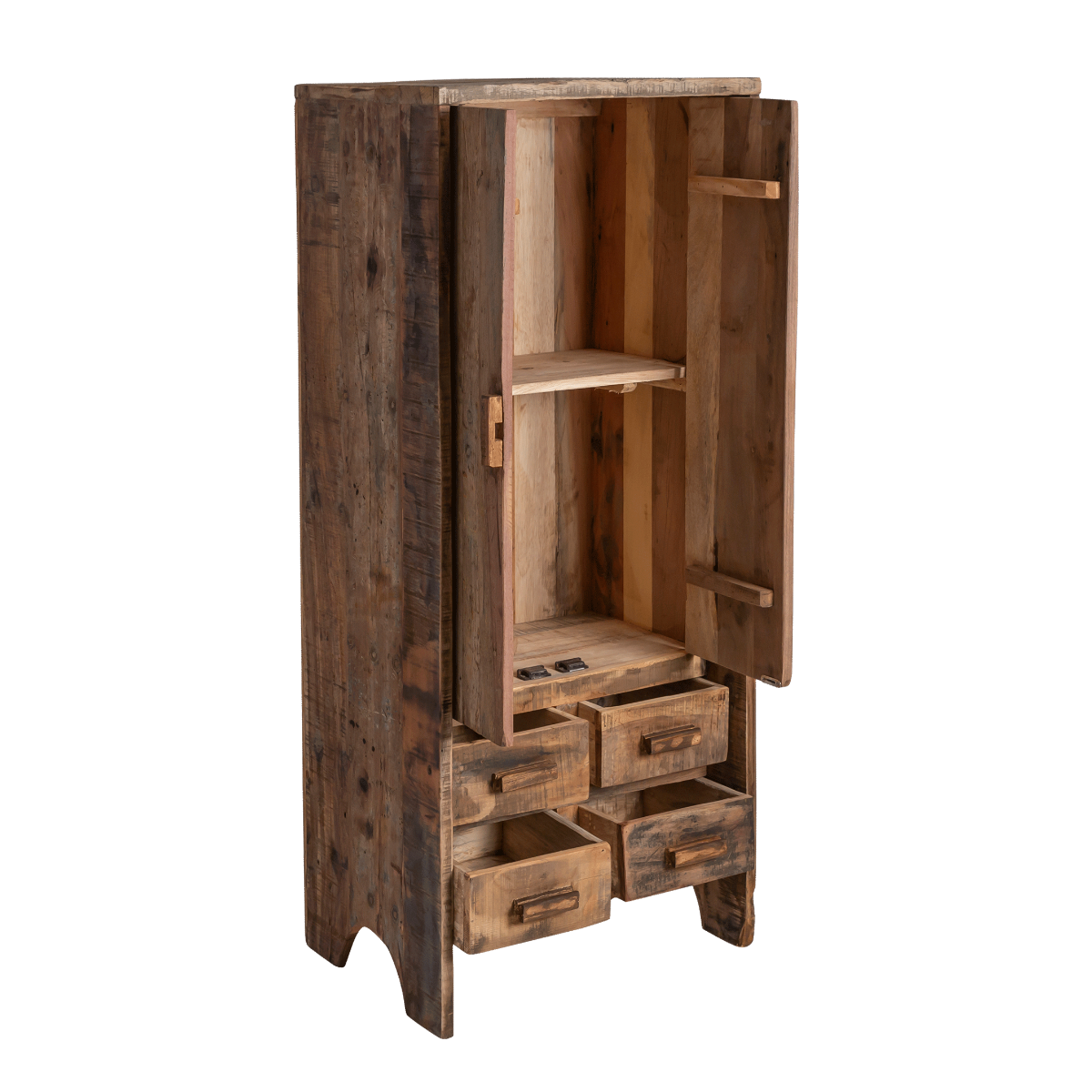 Grande armoire en bois recyclé Vicky