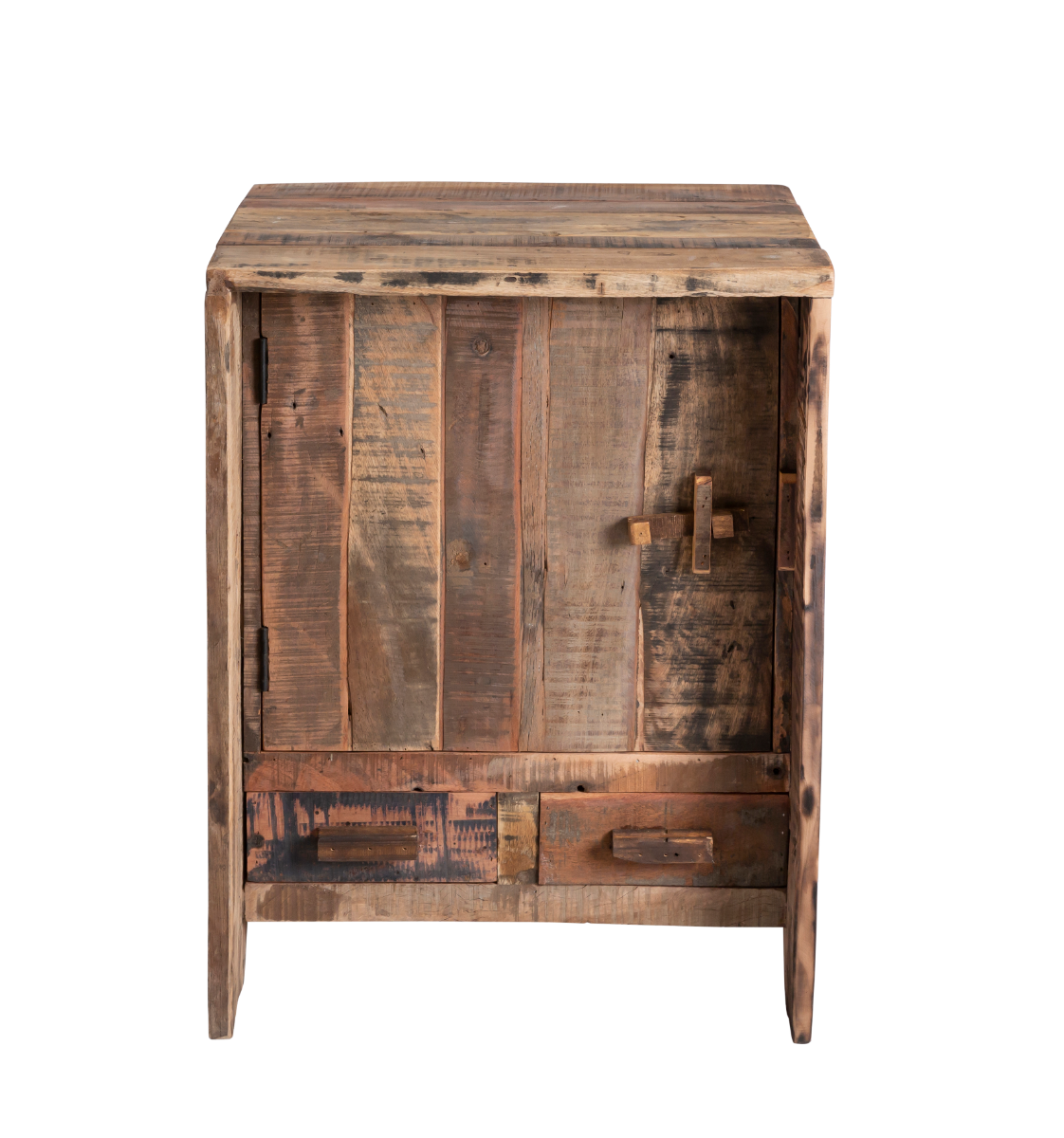 Grande armoire en bois recyclé Yara - Made in Meubles