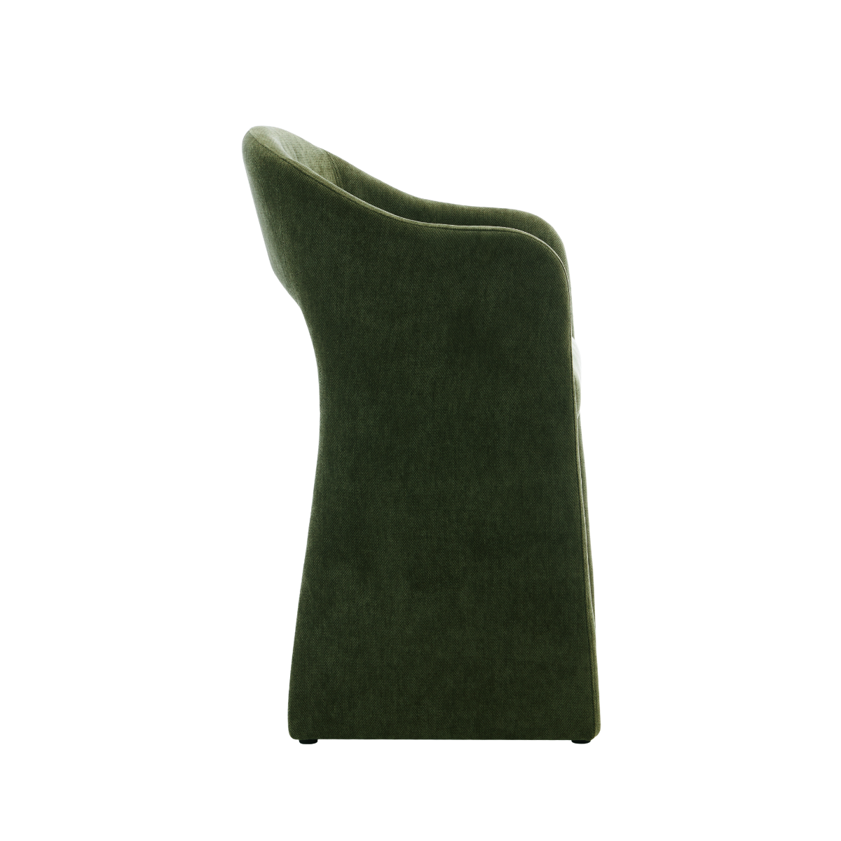 Tabouret de bar en tissu vert kaki Séphira (lot de 2)