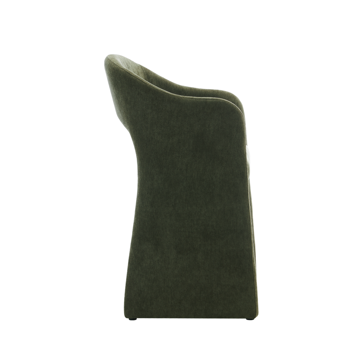 Tabouret de bar en tissu vert kaki Séphira (lot de 2)