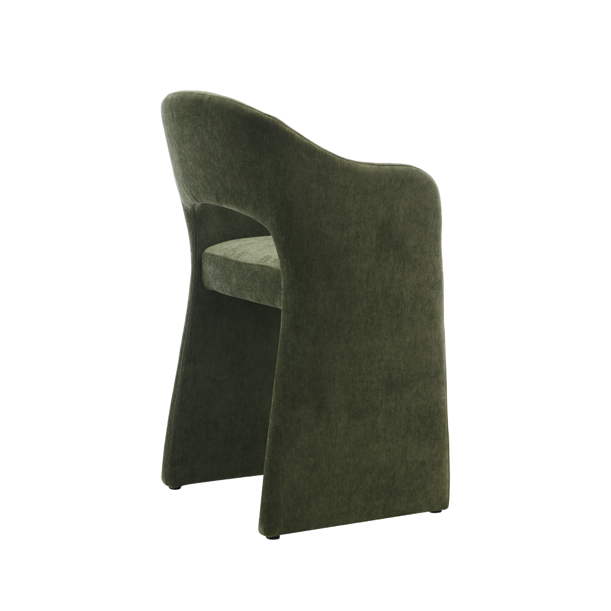 Tabouret de bar en tissu vert kaki Séphira (lot de 2)