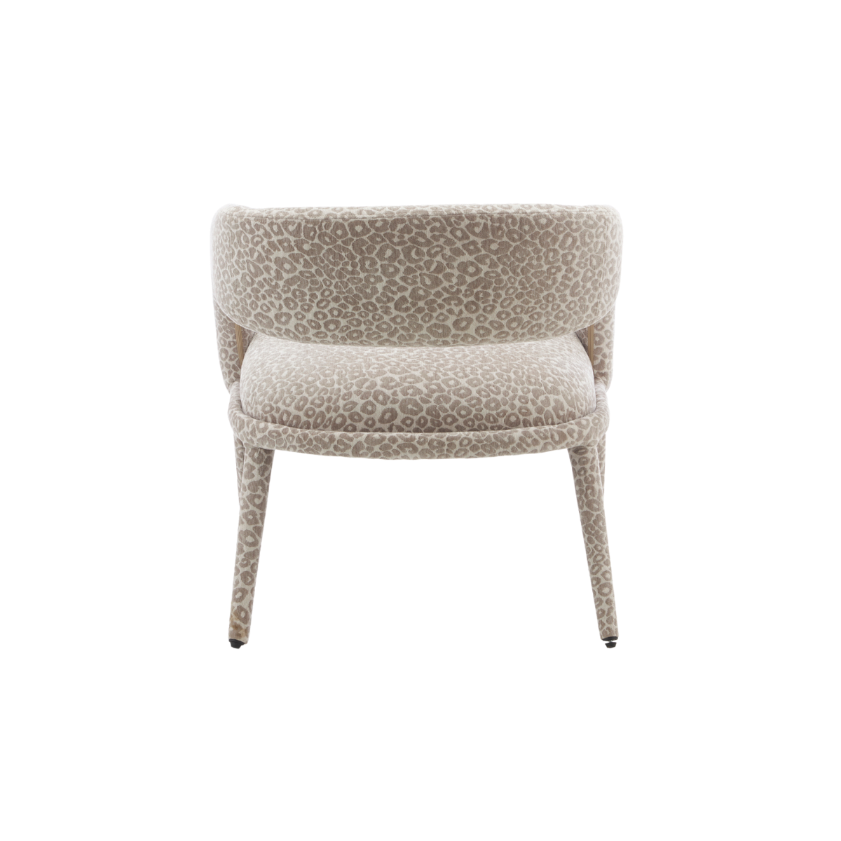 Fauteuil en tissu à motif léopard Indira