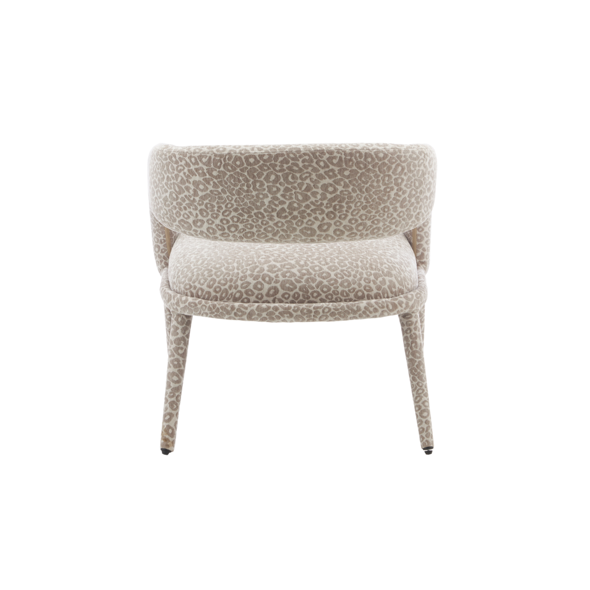 Fauteuil en tissu à motif léopard Indira