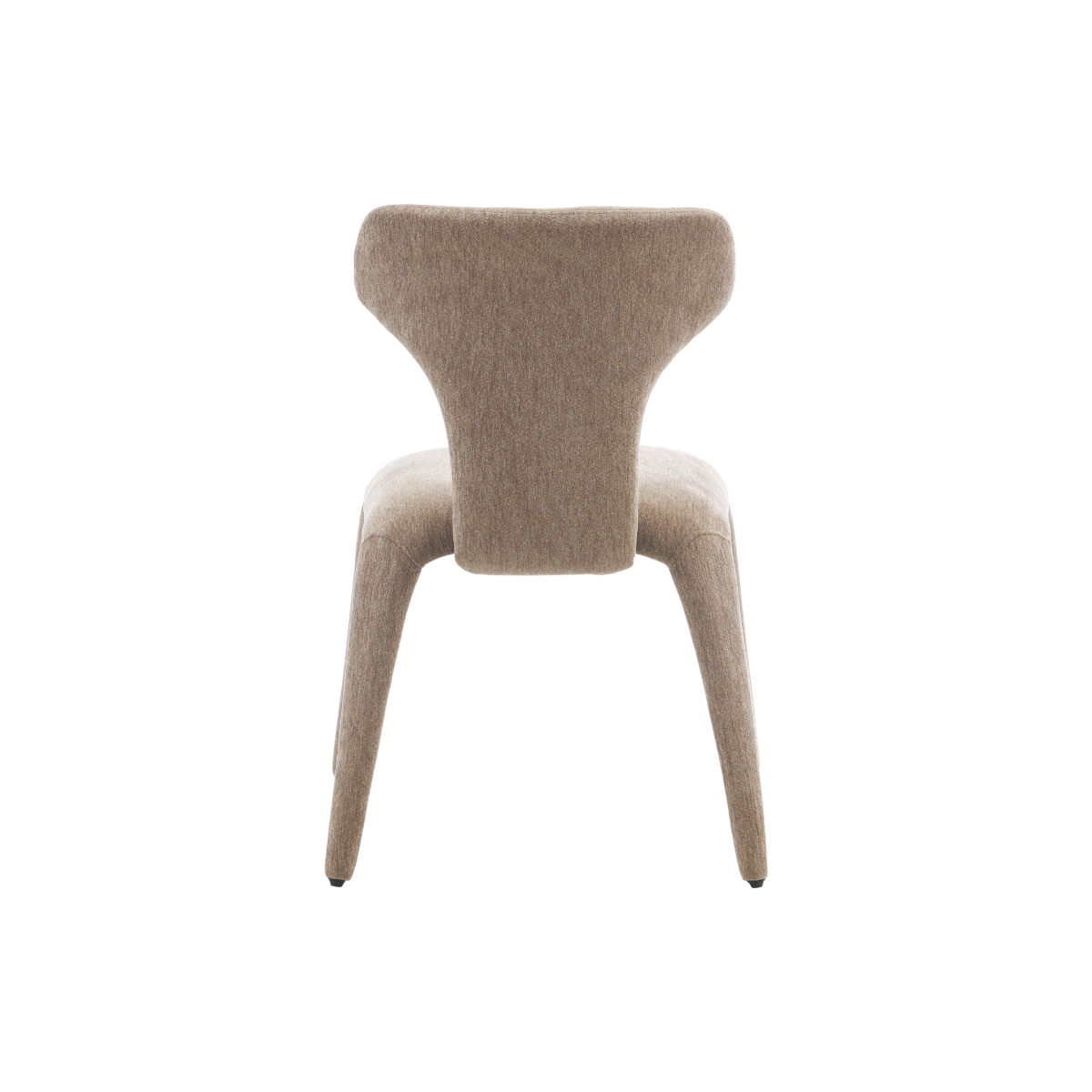 Chaise intégralement en tissu écru Yséon (lot de 2)