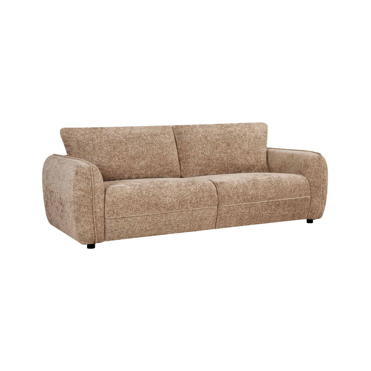 Canapé en tissu marron Calyna