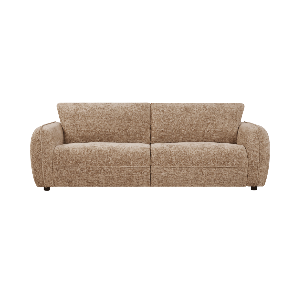 Canapé en tissu marron Calyna